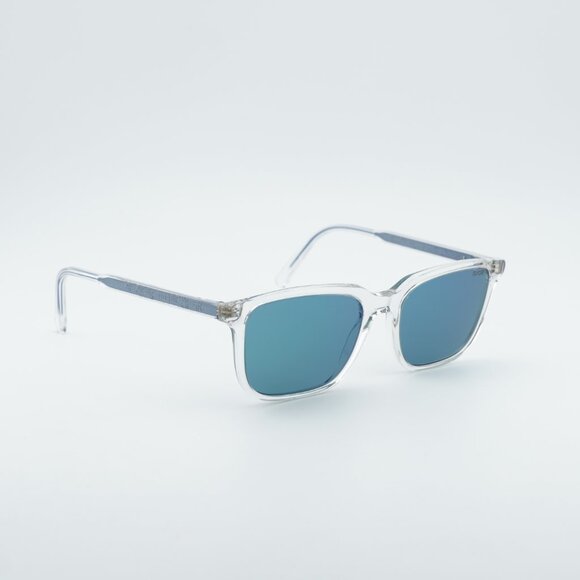 Dior INDIOR S1I 85B7 Sunglasses Transparent Square Frame, Blue Lenses main image 5